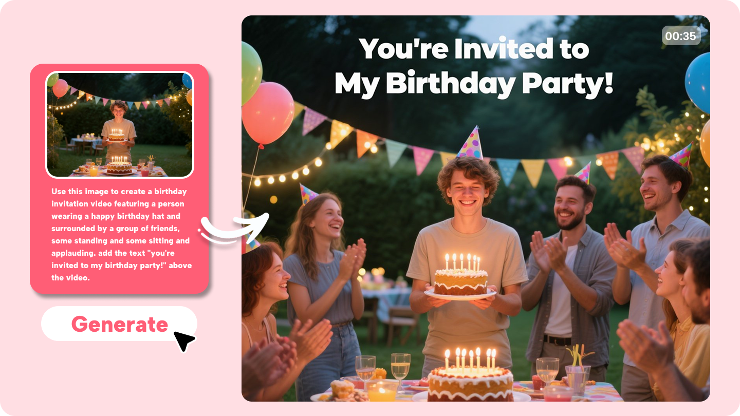 Cómo hacer un video de invitación de cumpleaños