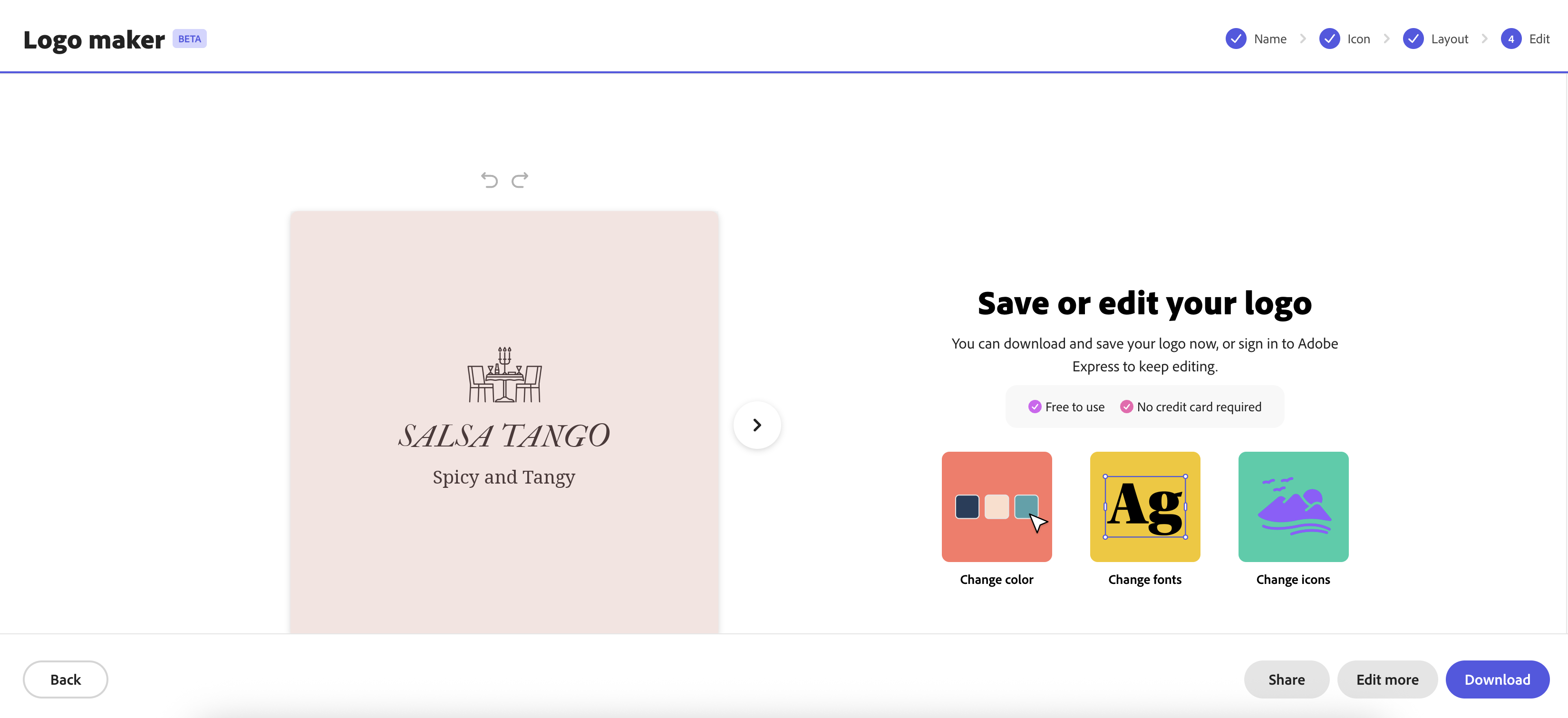 Adobe Express logo maker