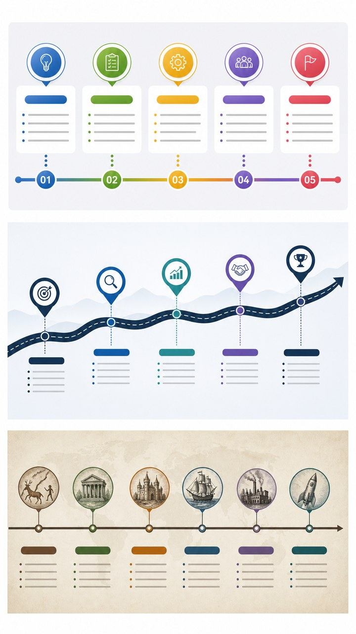 timeline diagram mobile hero