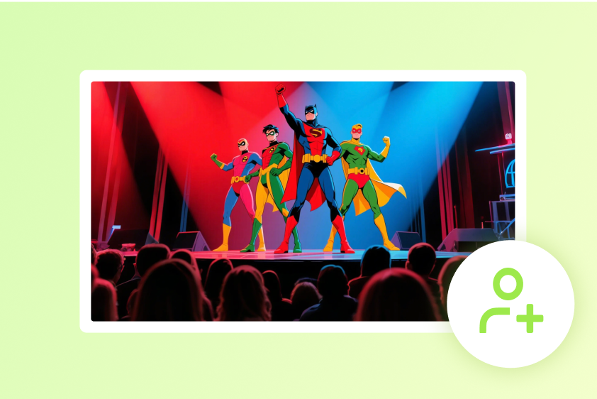 Pembuat superhero AI untuk media sosial