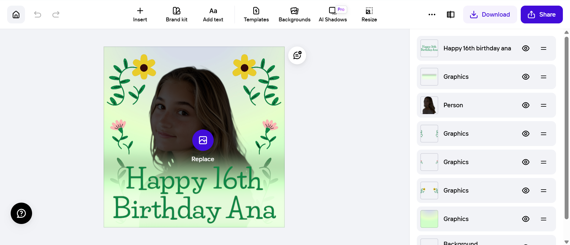 happy birthday sticker maker