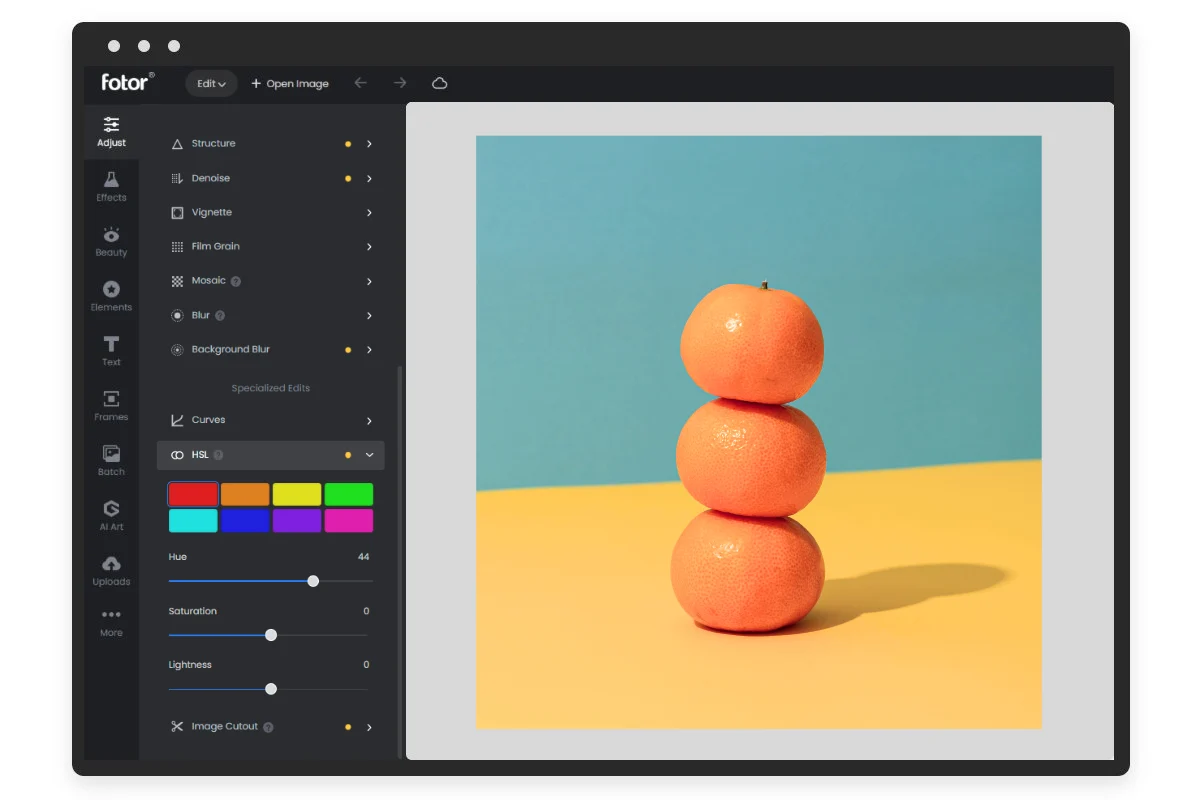 Fotor - photo editor color tool