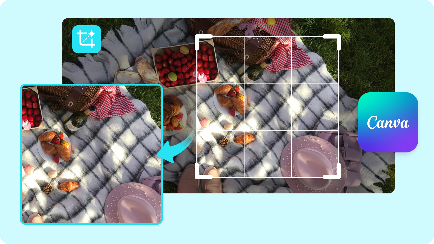 how to crop an image in canva