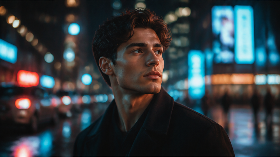 Prompt For Boys — Night-City Portrait