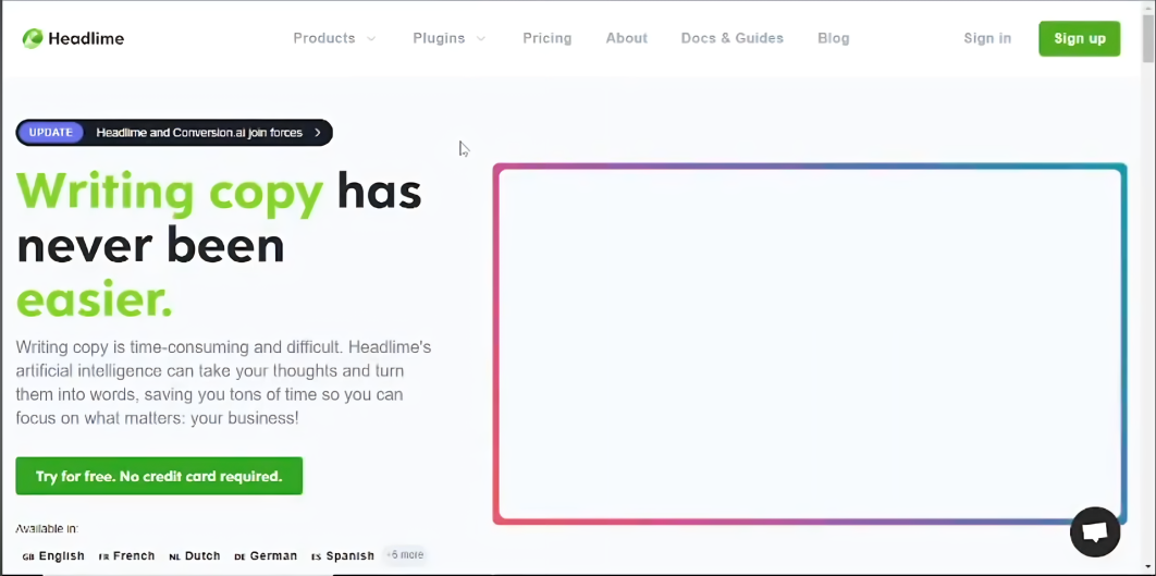Headlime, uma ferramenta de redação para designers