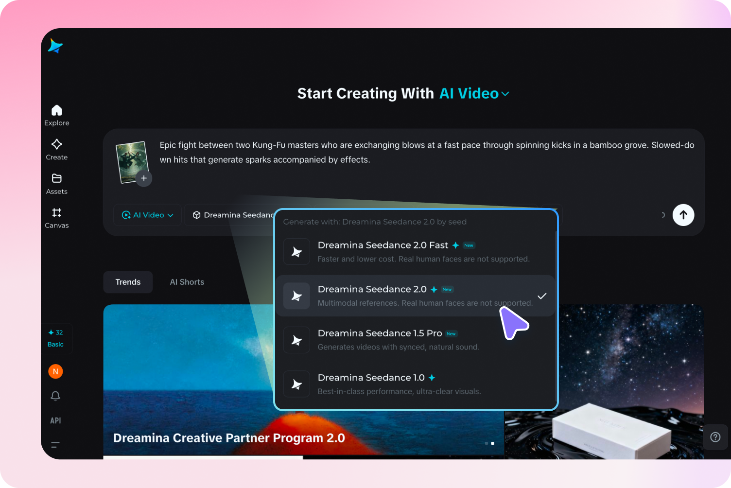 Wygeneruj scenę walki kung fu AI