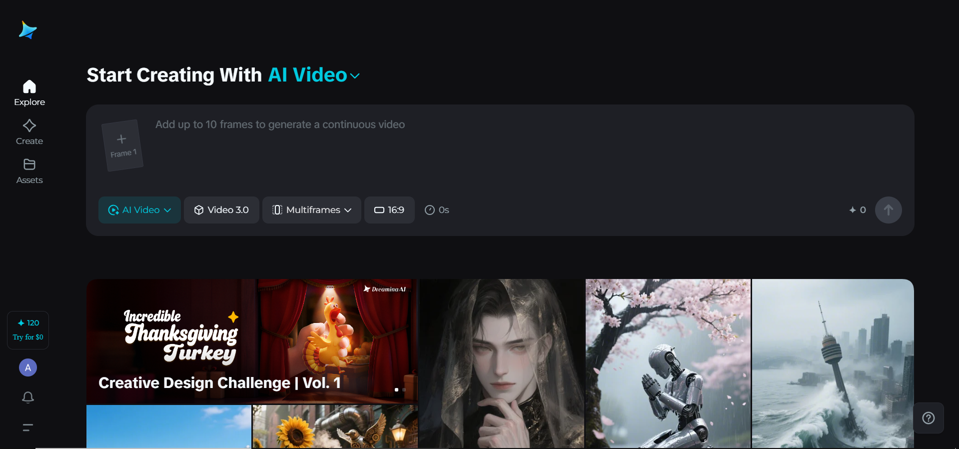 Dreamina Homepage