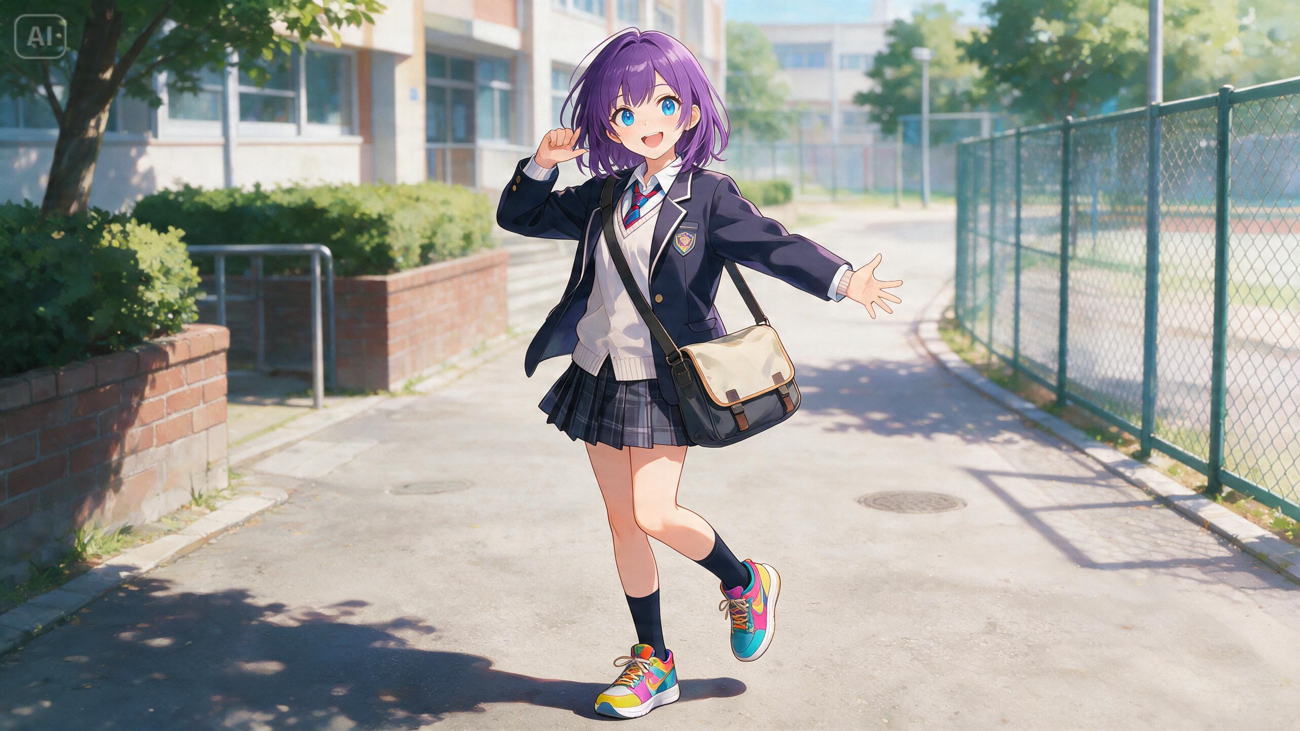 Prompt for an anime-style full-body character
