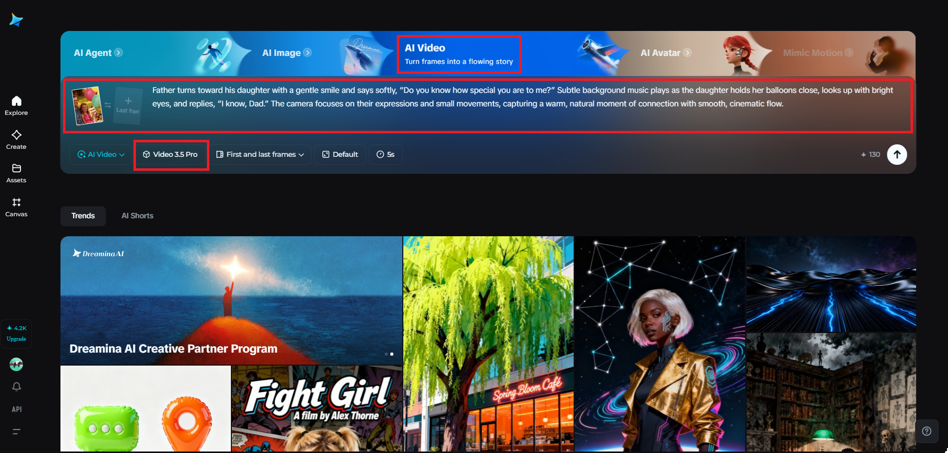 Accesați spațiul de lucru și definiți-vă ideea