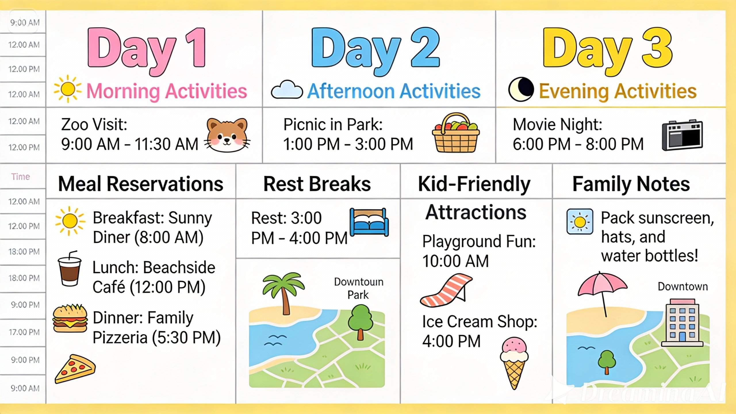 itinerary road trip planner