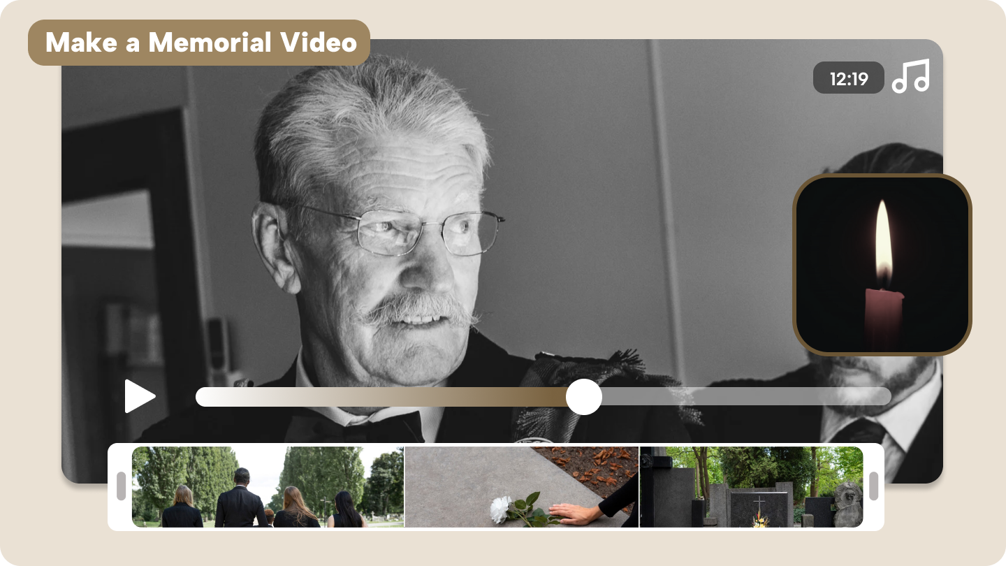 how to make a memorial video