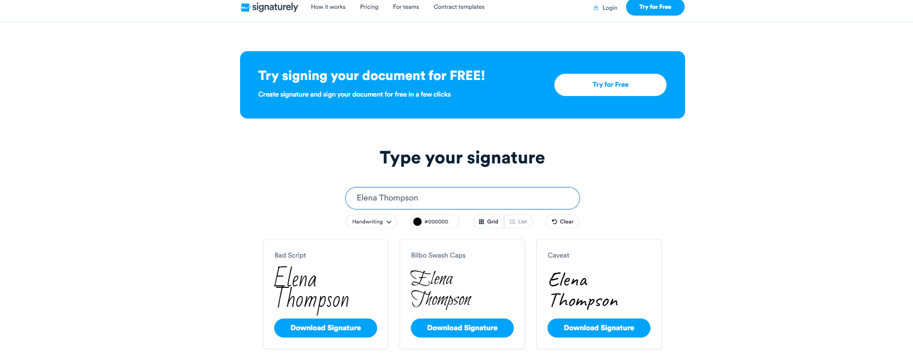 Signaturely