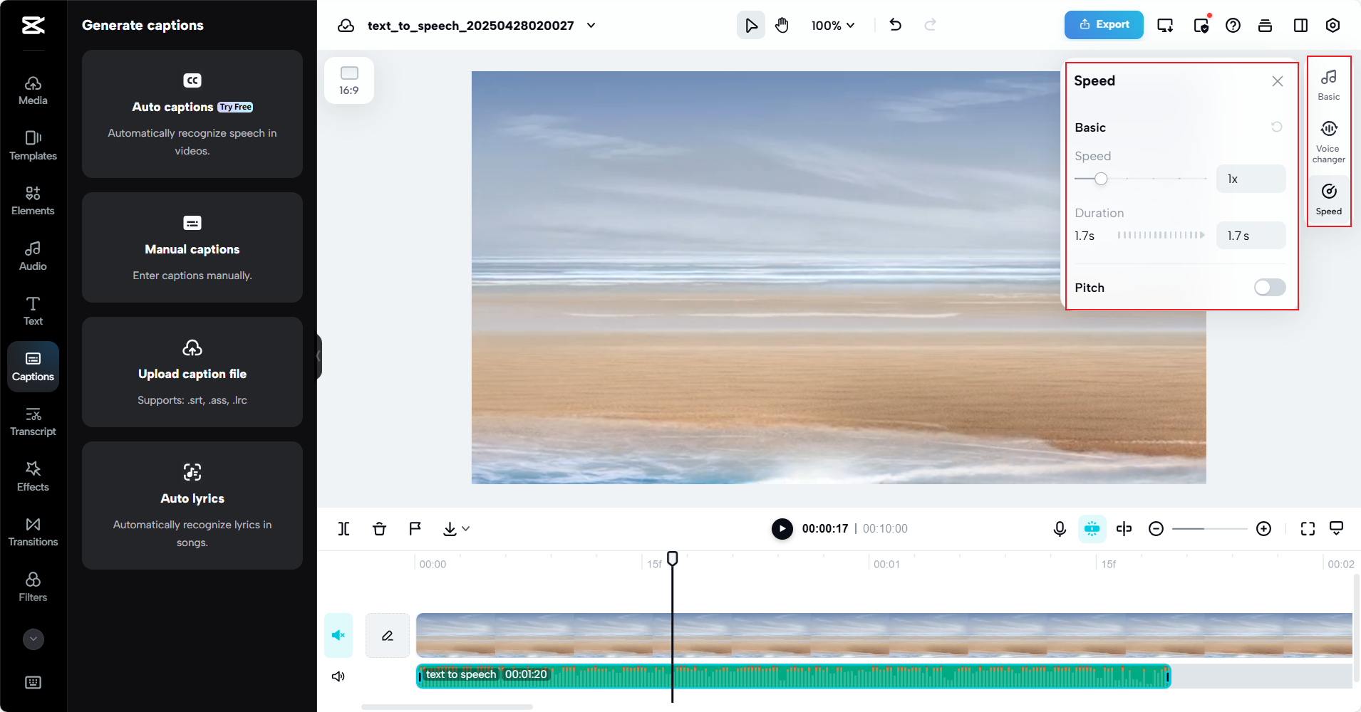 Customization options