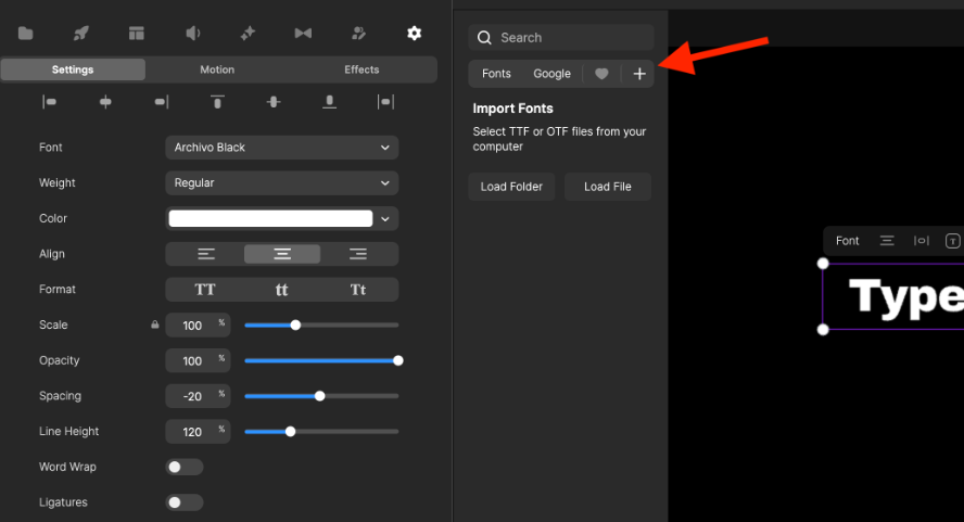 Add and use custom fonts