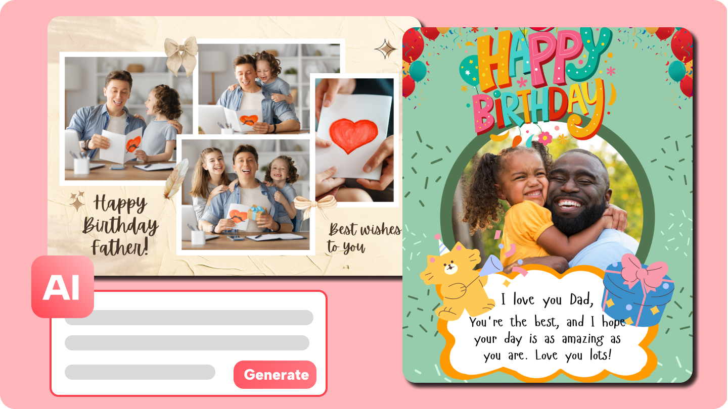 Tarjeta de cumpleaños para el padre