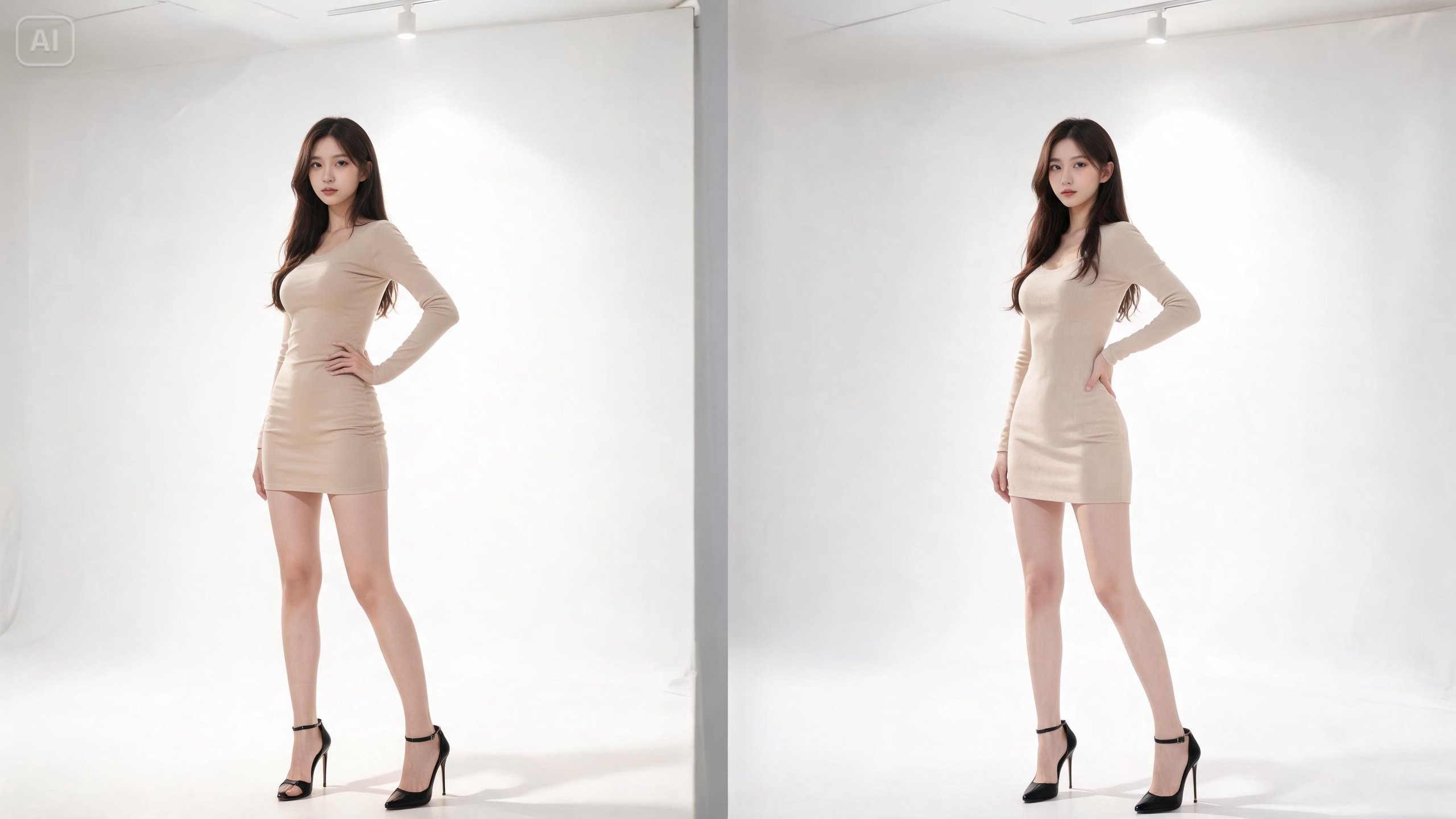 Selfie verfijning prompt voor ai skinny filter gericht op kaaklijn en wangen