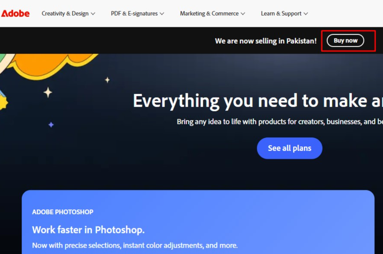 Download Creative Cloud to install Adobe Premiere Pro