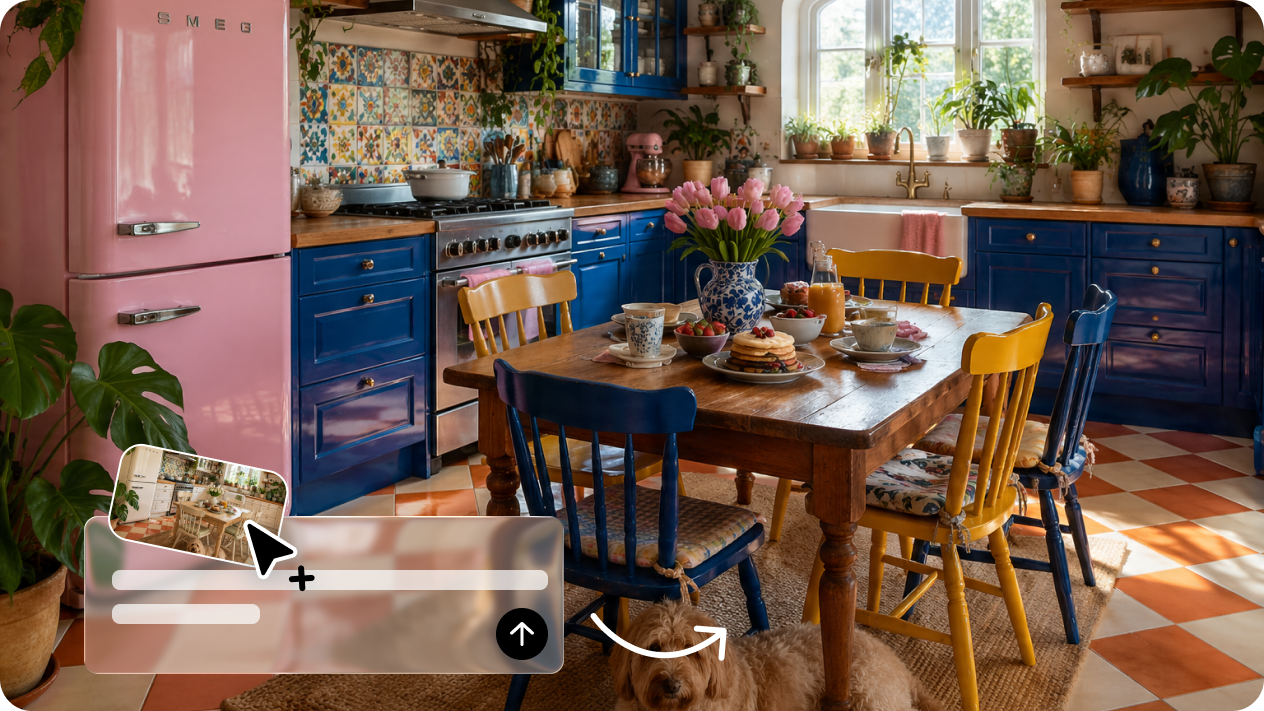 Verwandeln Sie ein Foto Ihrer Küche in ein neues Design