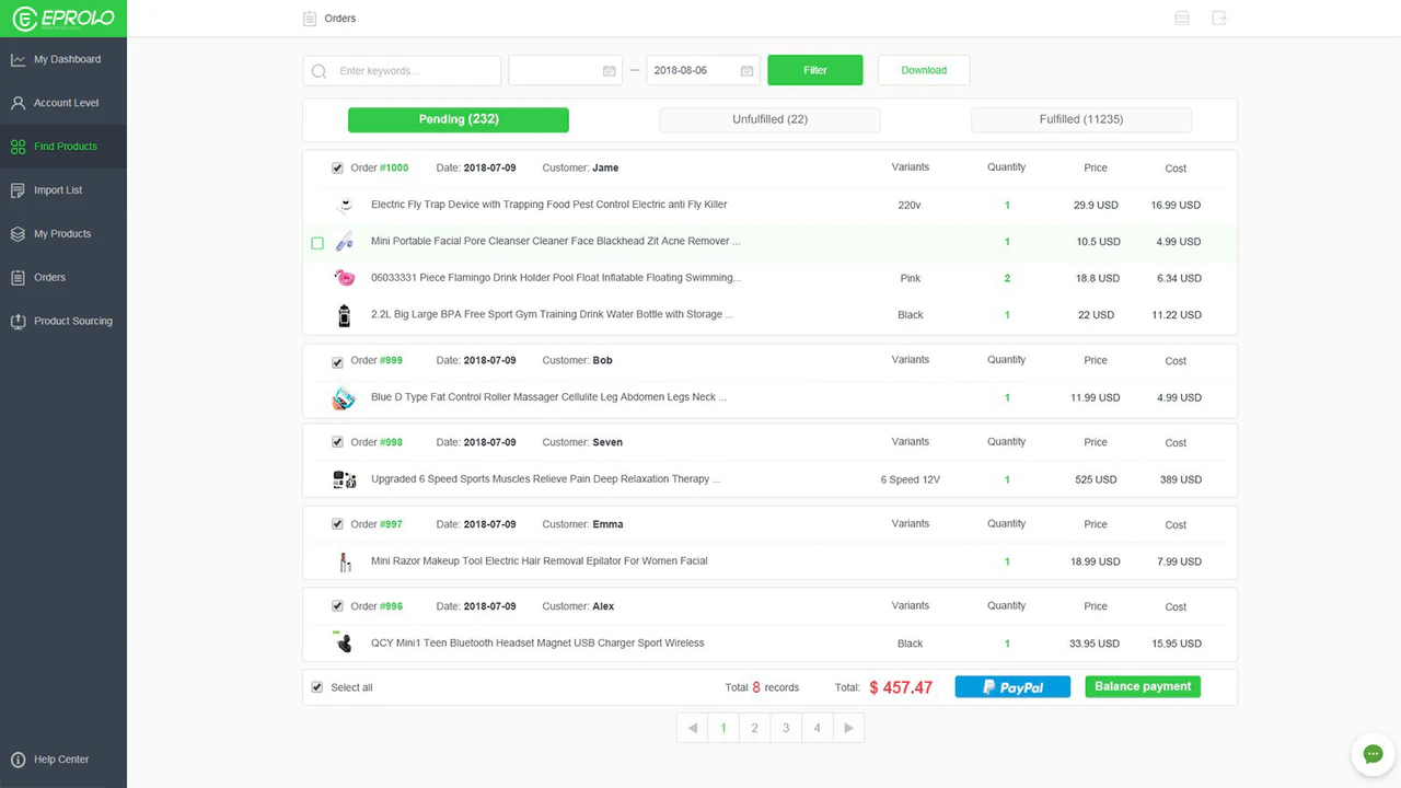 Eprolo - dropshipping suppliers for Amazon
