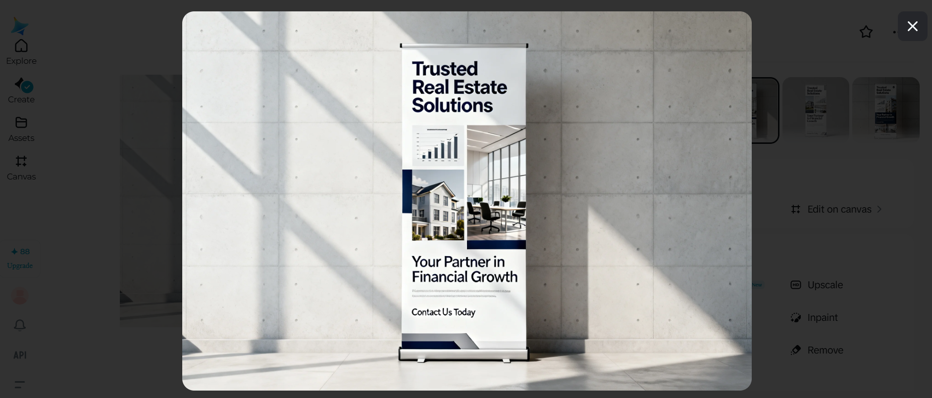 Ideia de design de banner roll-up: Designs de standee corporativo limpo.