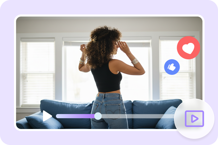 Conteúdo social de twerk com IA
