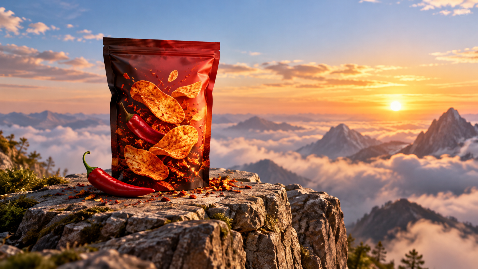 Social-Ready Sky High Chili Exemplo de acabamento para chili nas alturas