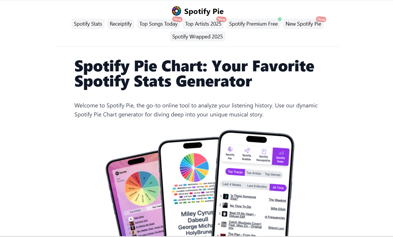 Visiting the Spotify website to see the top Spotify genres