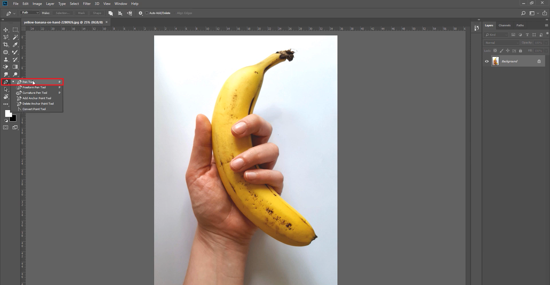 remove background in Photoshop