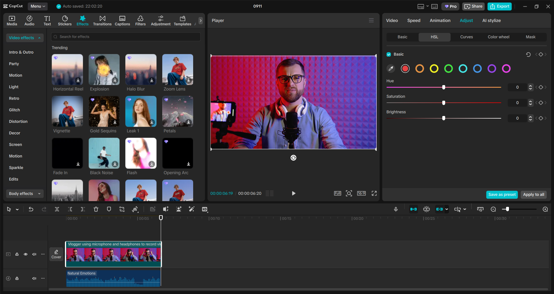 Interface of the CapCut desktop video editor - a user-friendly simple video editor