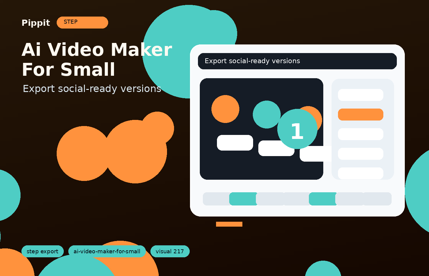 ai video maker for small business export and variants workflow in Pippit