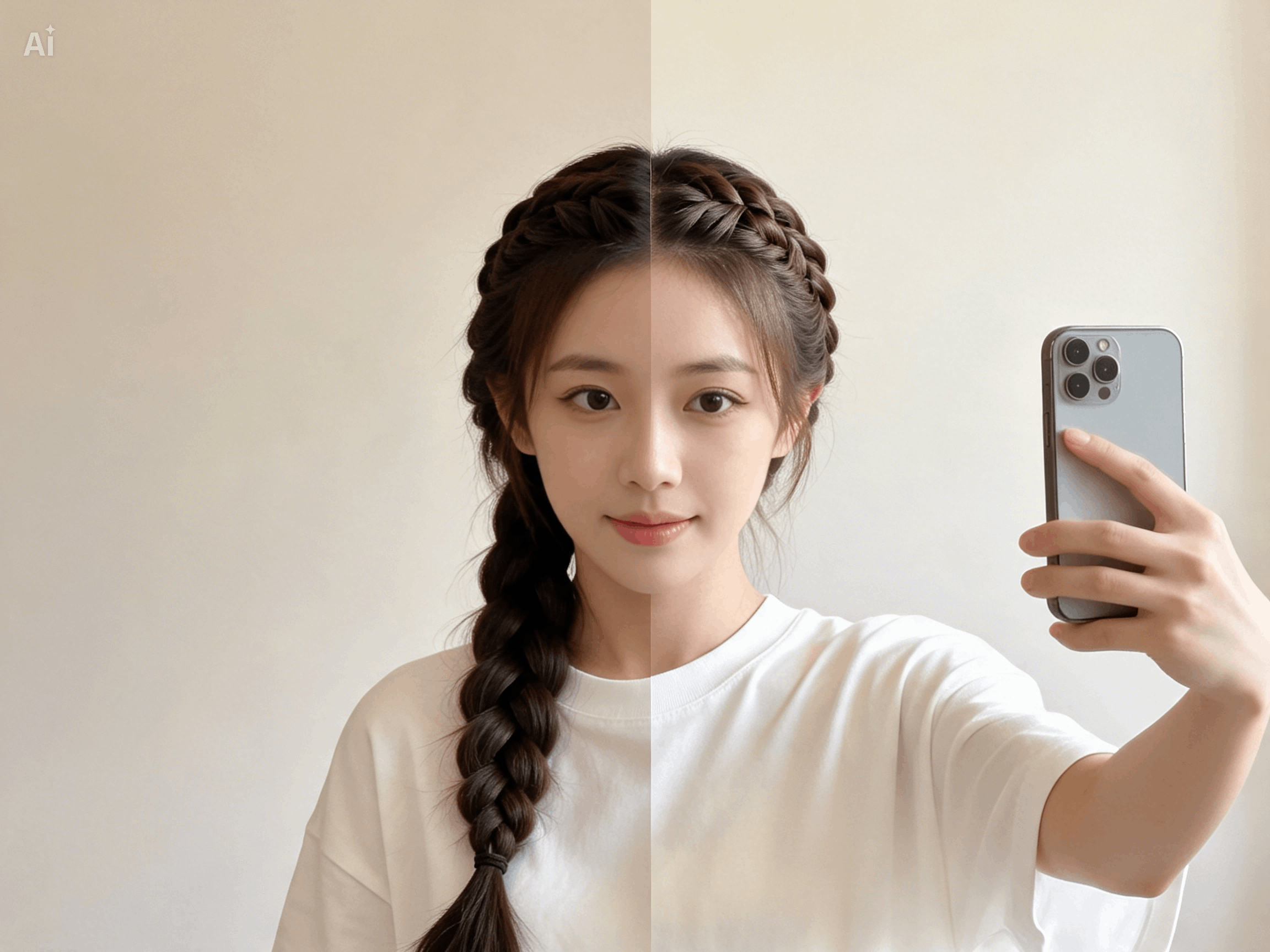 Selfie Hairstyle Check