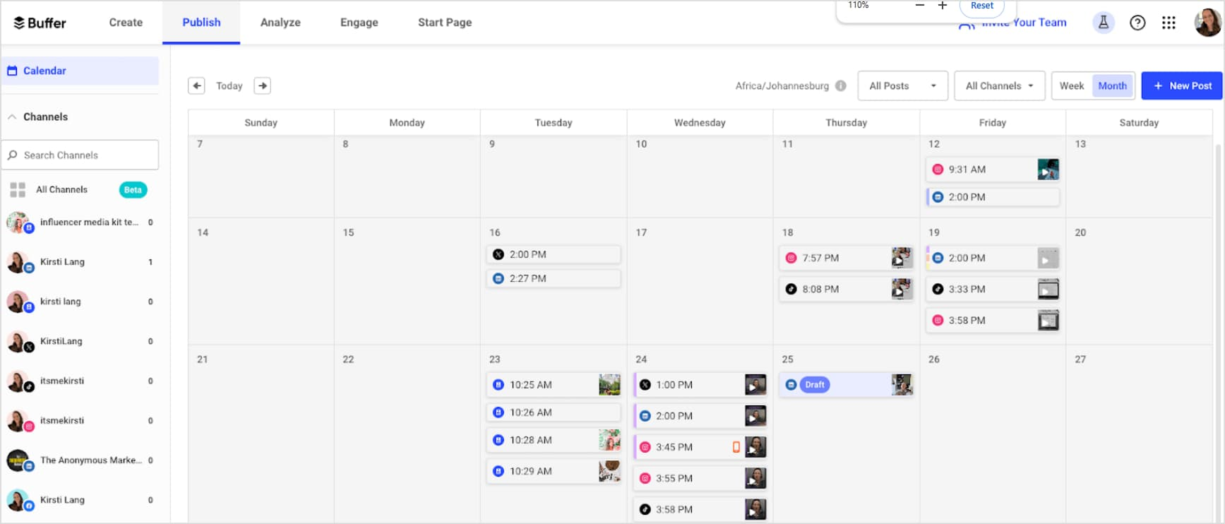 Buffer scheduling tool
