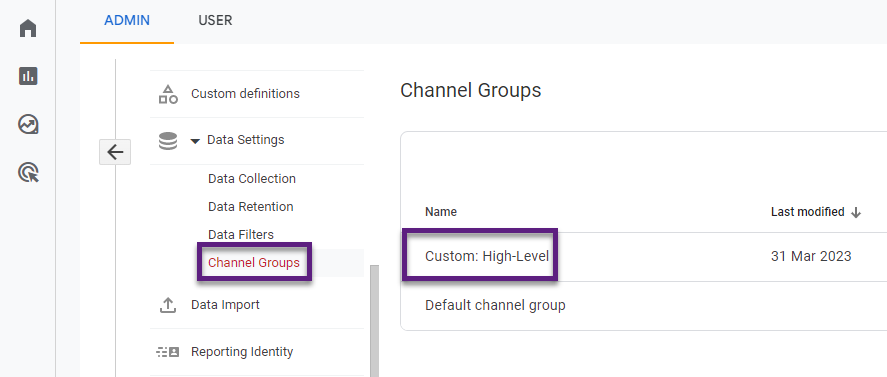 Benutzerdefinierte Kanalgruppierung in Google Analytics - Personalisierte Verkehrsverfolgung in GA4