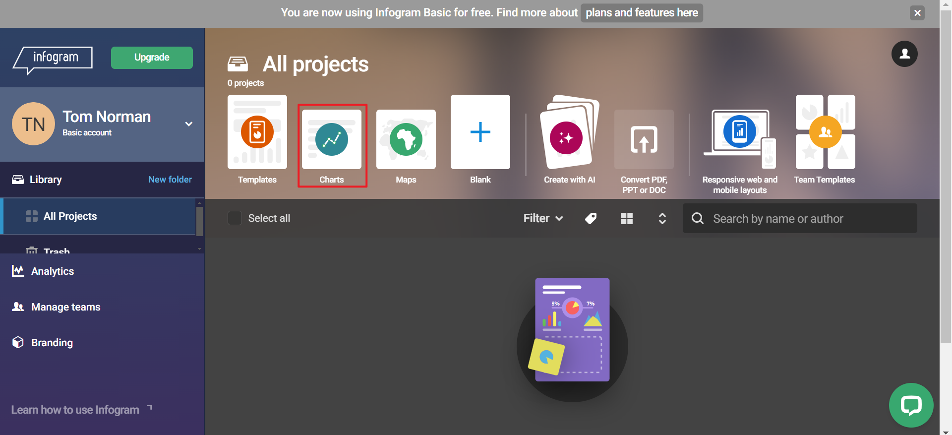 円グラフを無料で作成する