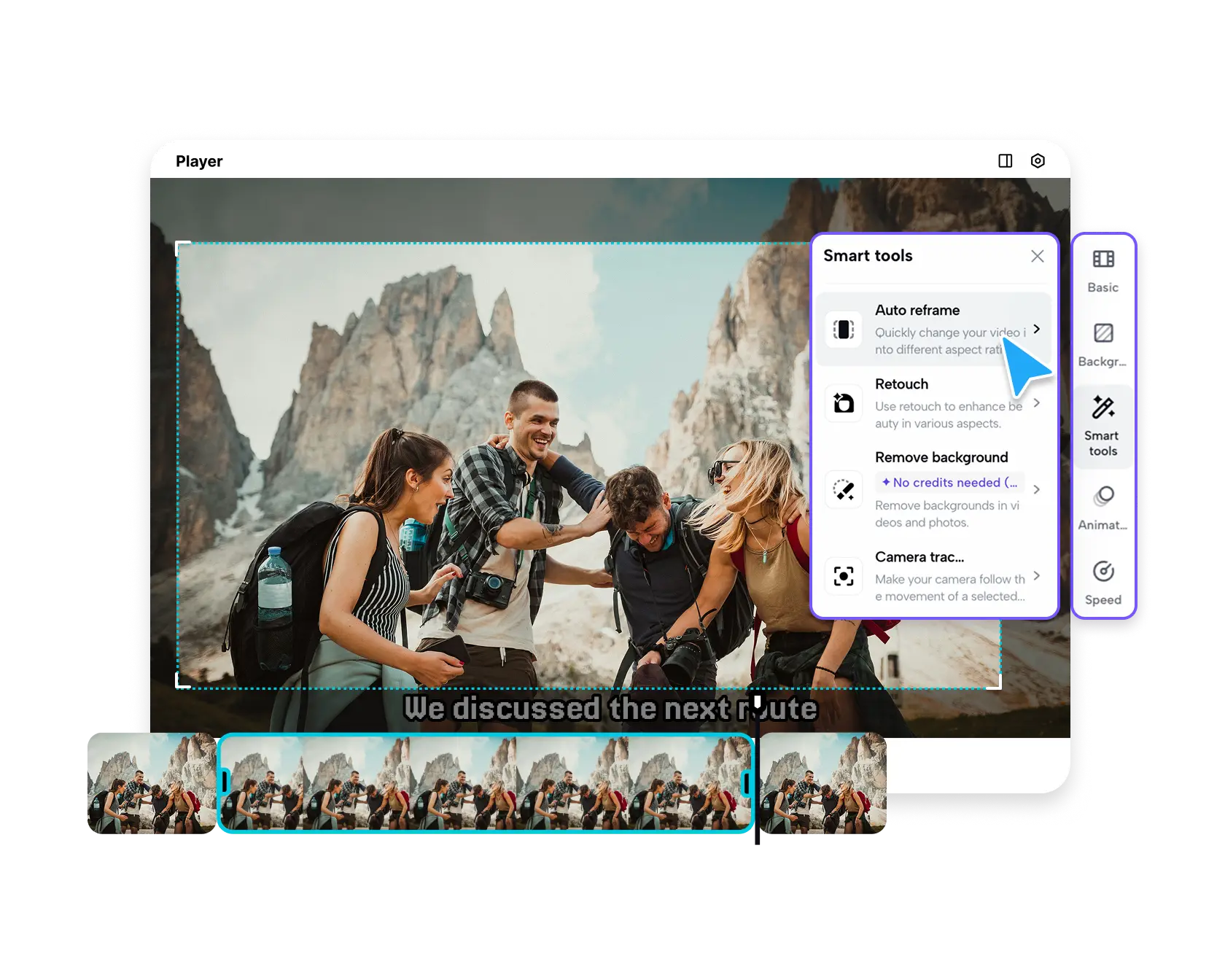 remove text from video