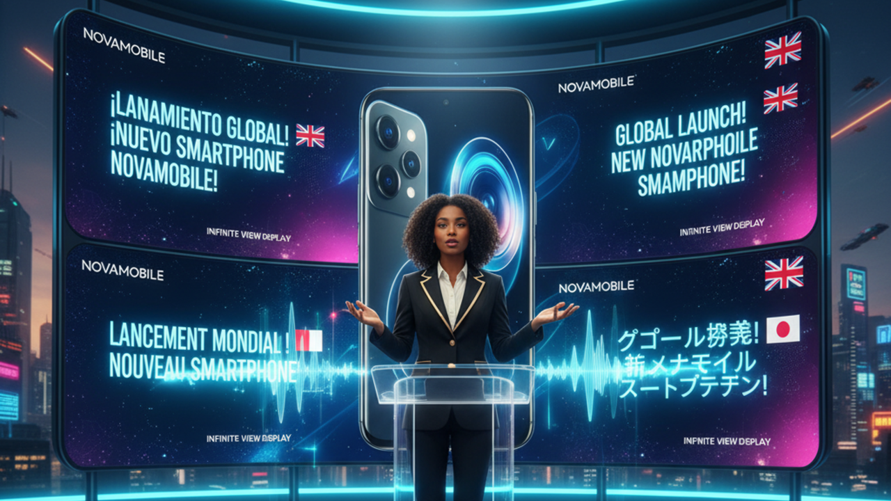 Use of AI promotional video generators for multi-lingual content