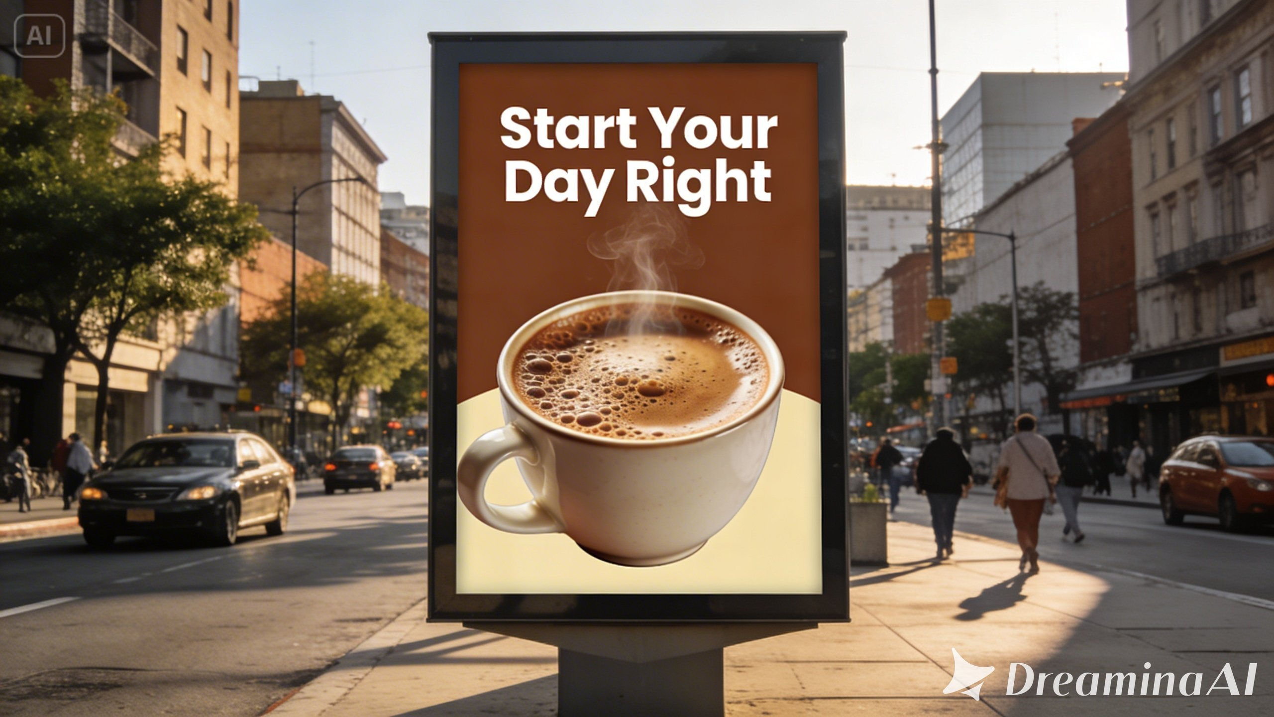 Makieta billboardu ulicznego