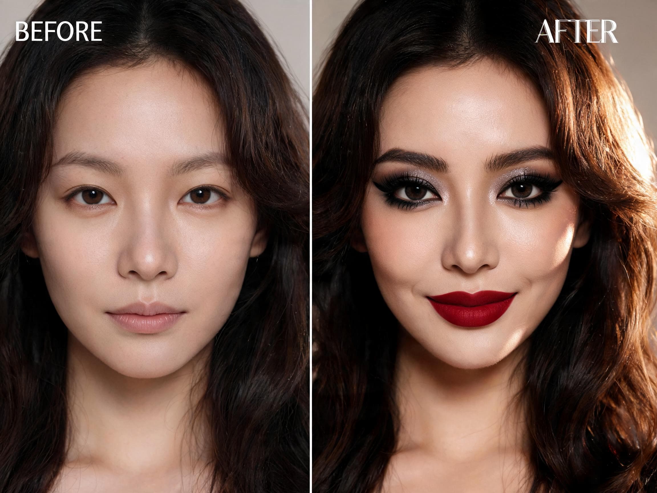 Prompt for a bold evening glam transformation