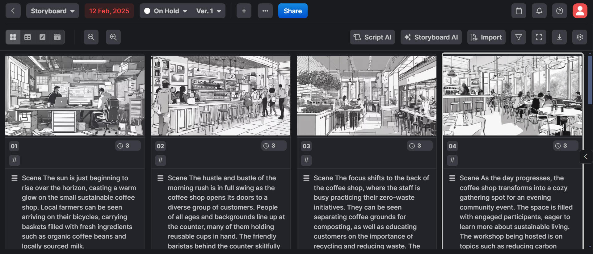 Generator storyboard KROCK kreasi AI