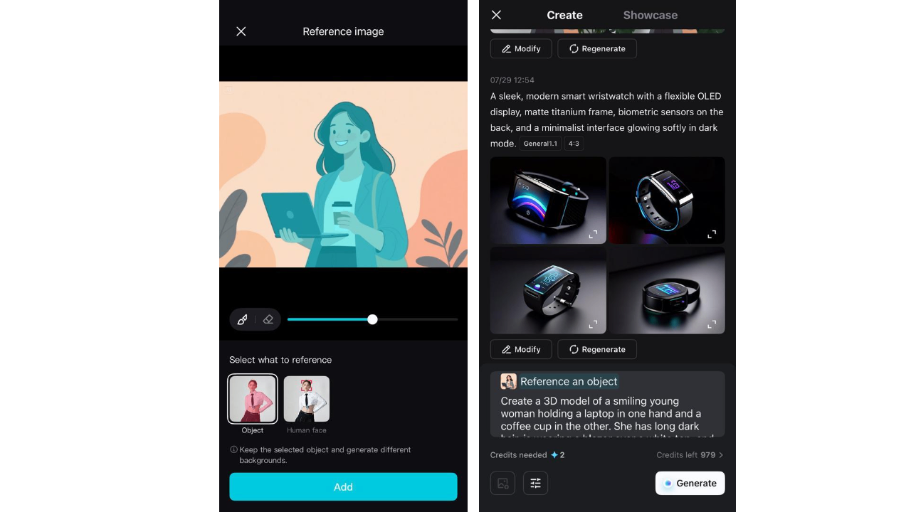 Carica la tua immagine di riferimento