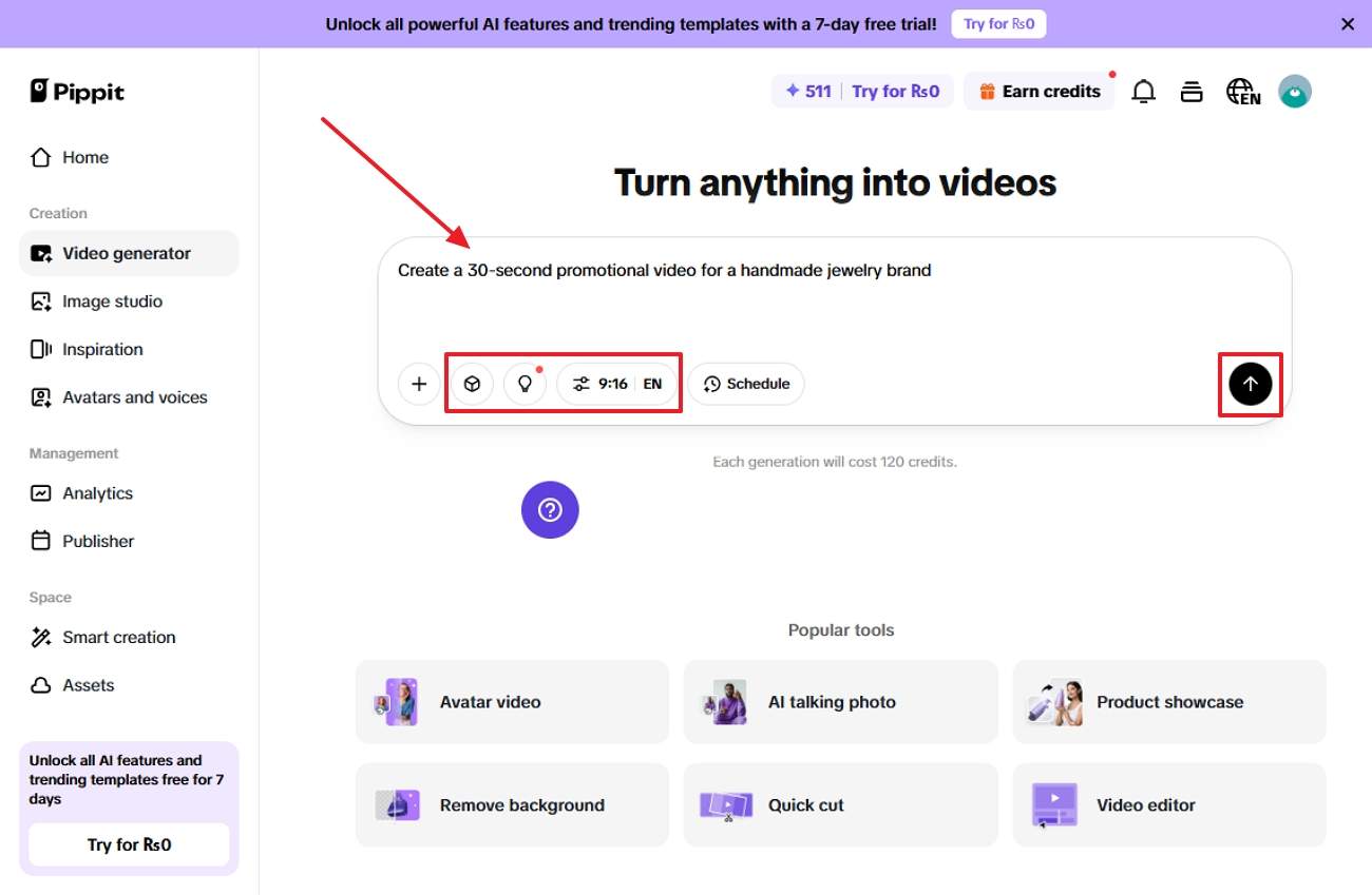chọn cài đặt video mong muốn