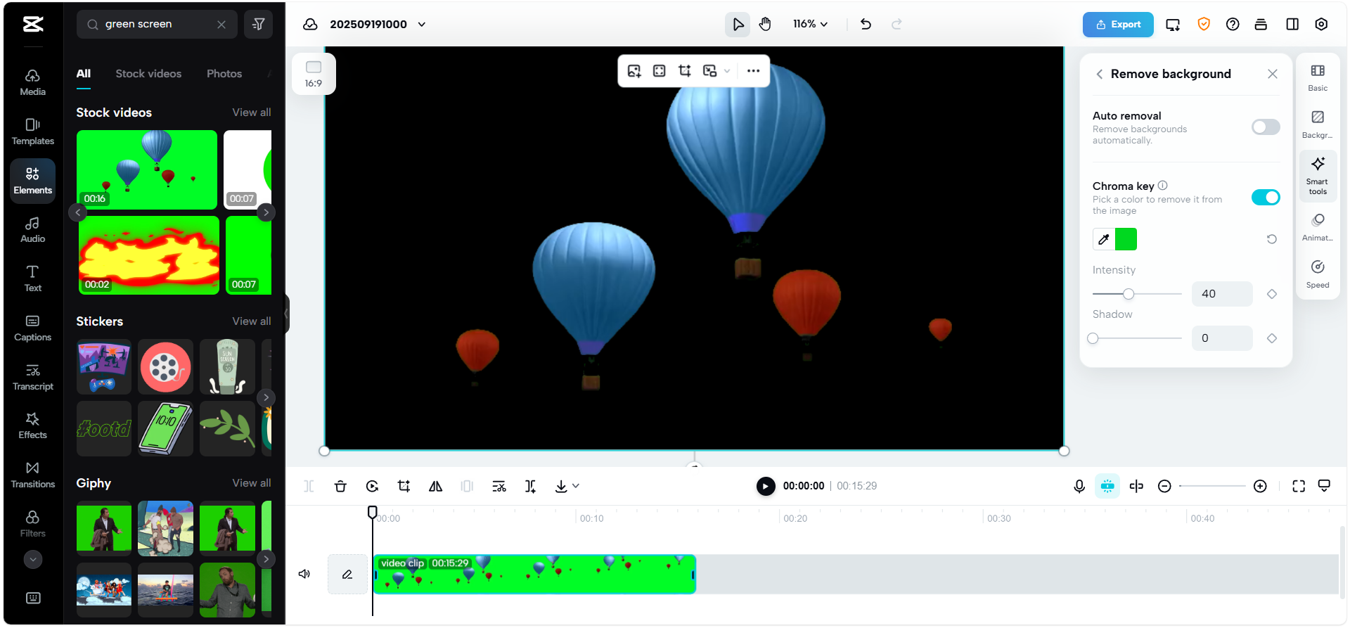 CapCut Web: Your online chroma key editor solution