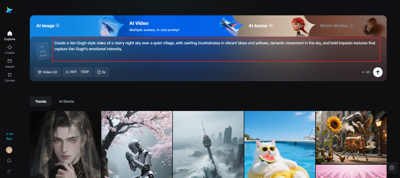 Text to video