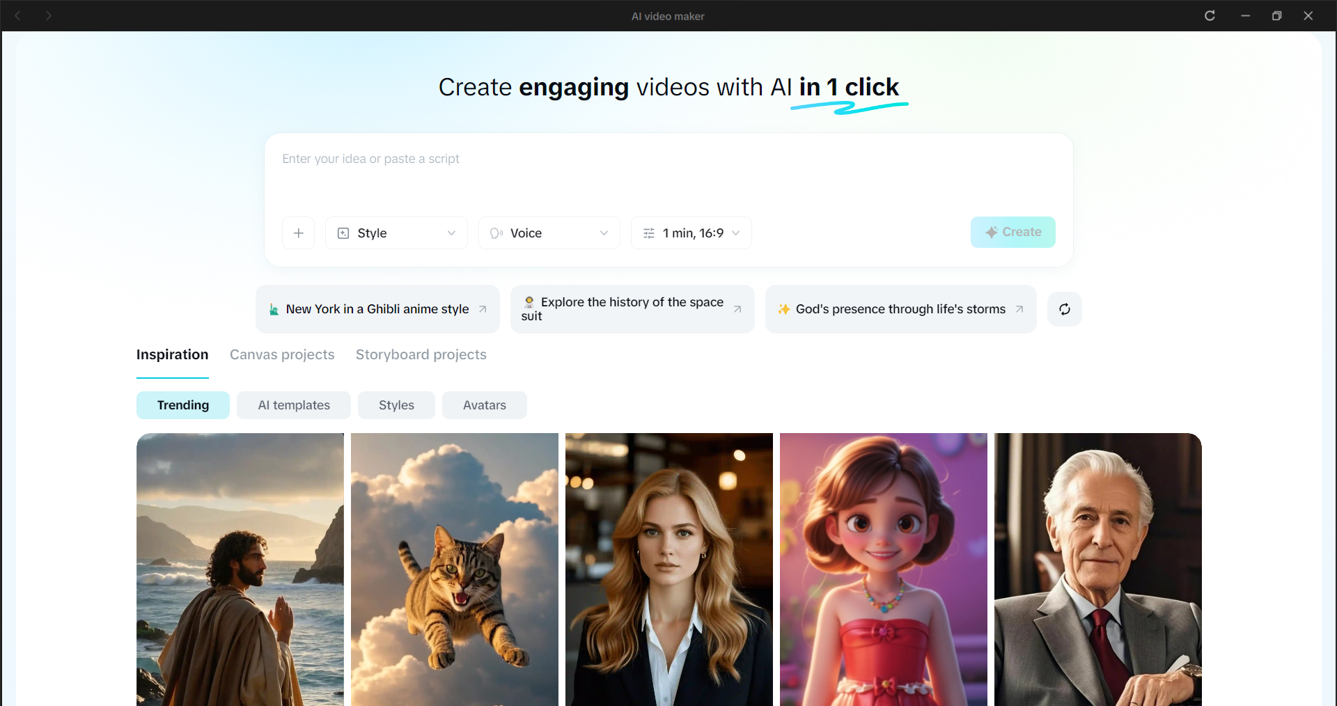 Creat videos with desktop CapCut AI