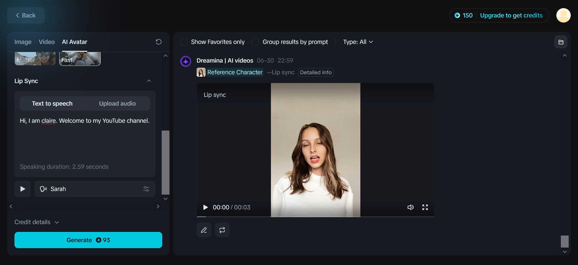 Text to speech generator