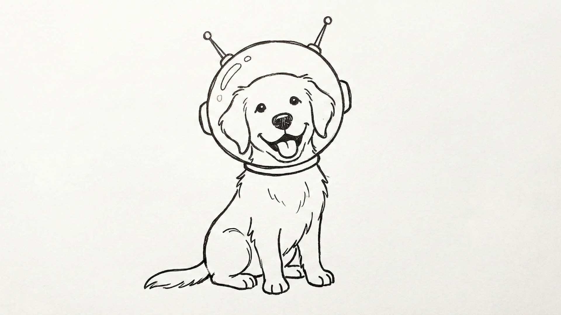 An animated pet sketch