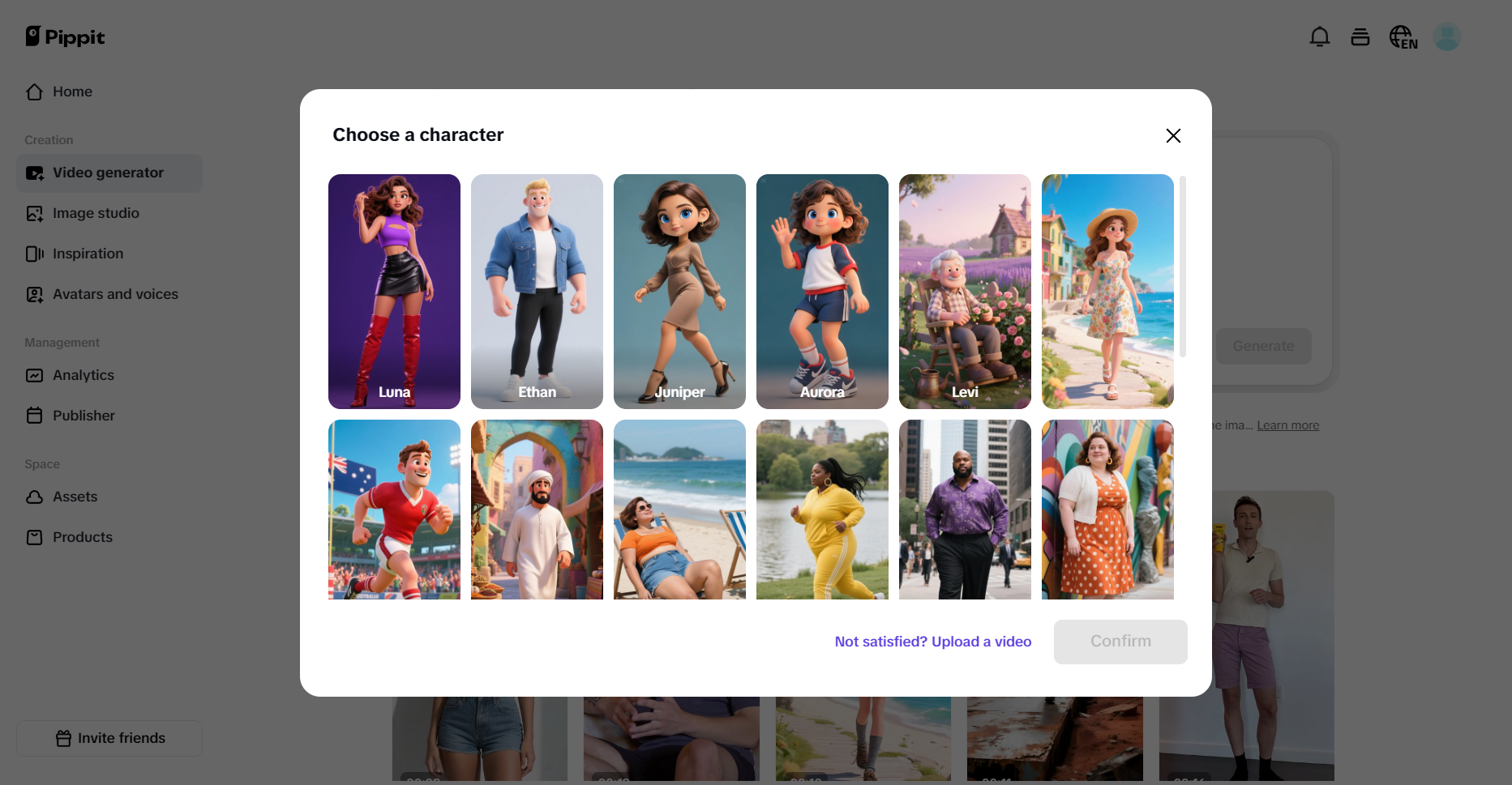 Mga pasadyang avatar