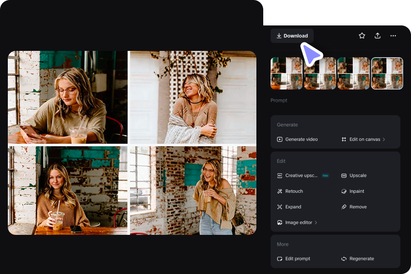 Step 3: Download your photo montage