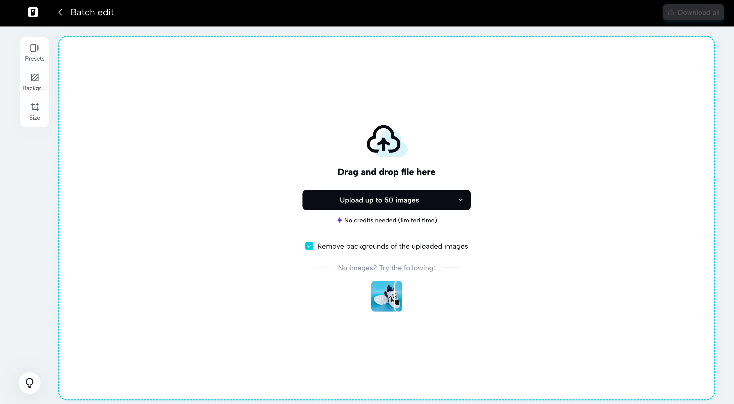 Batch Editing using Pippit