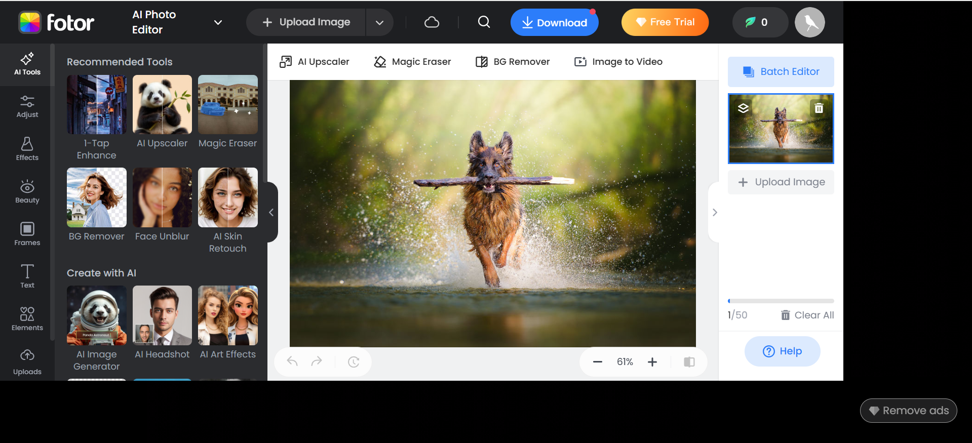 Fotor - a simple image editor for Windows